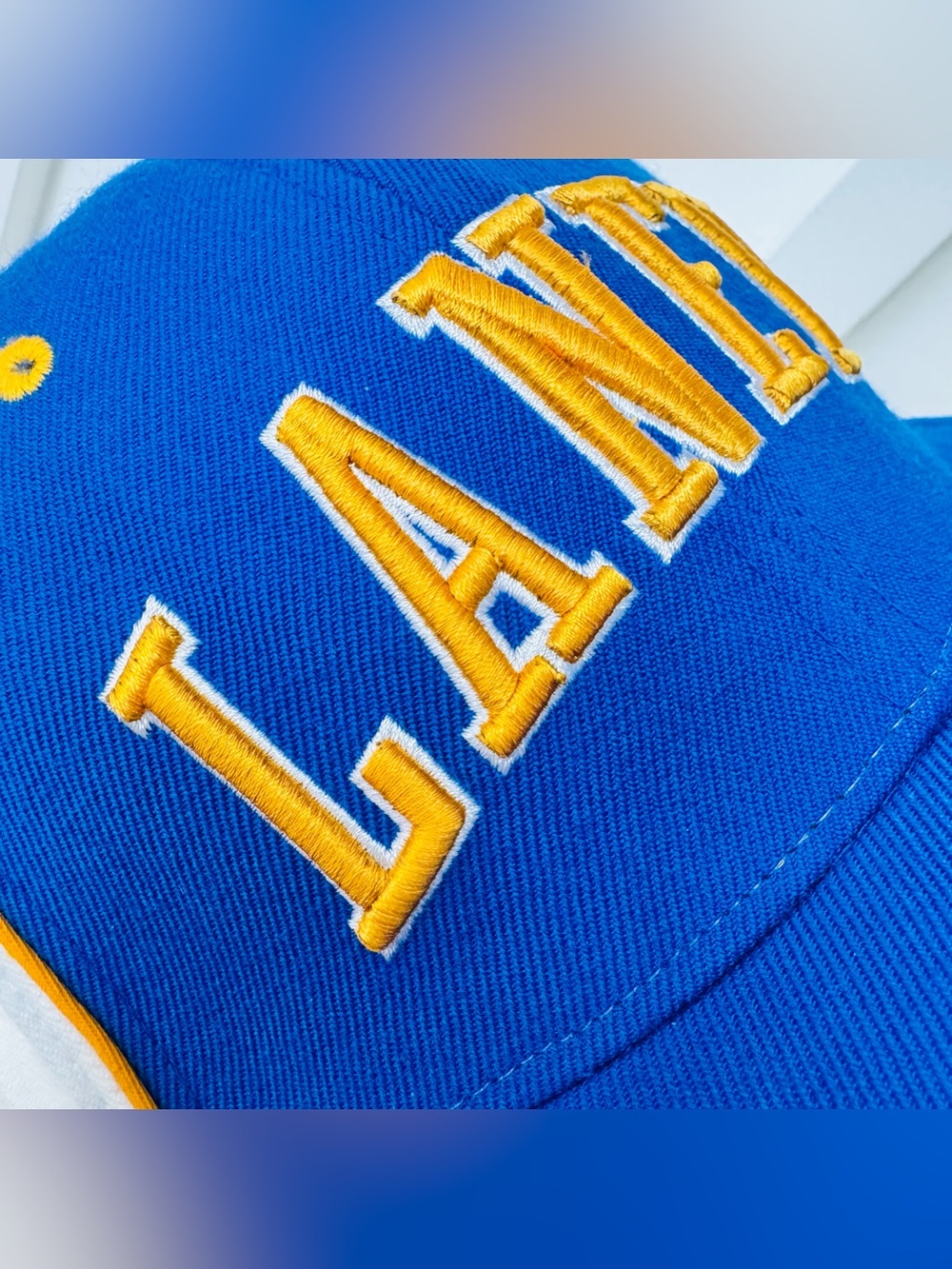 Nike Jordan Laney High School Fitted Hat Blue Jumpman Size 7 5/8 Men’s PreOwned - Picture 2 of 16
